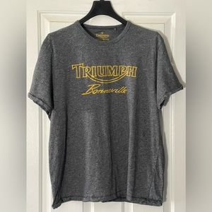 TRIUMPH LuckyBrand Borneville Vtg Single Stitch Tee Shirt. Pre Owned ! Nice Cond